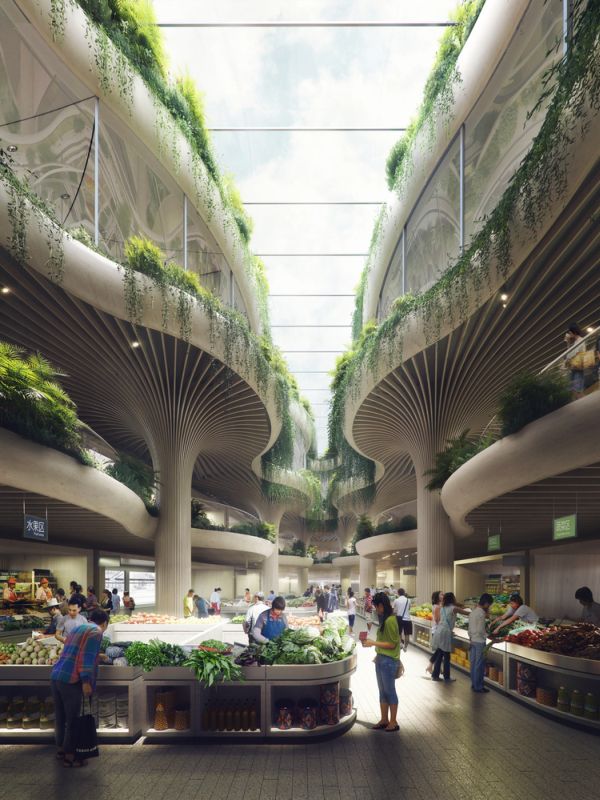 šanghaj trhovisko komunita centrum zelen eko 1