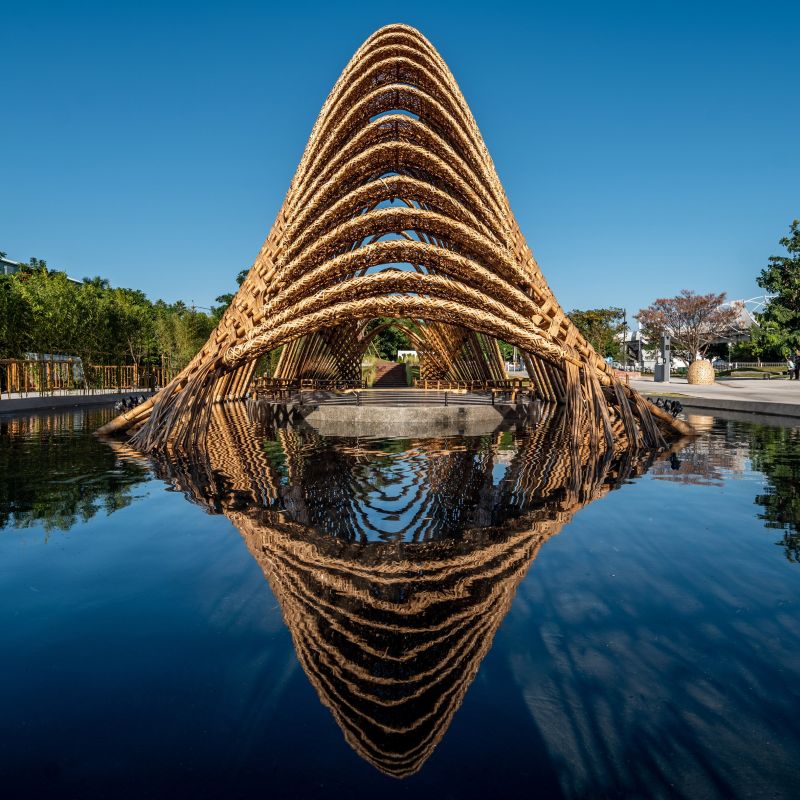 stavby bambus Bamboo Pavilon Zuo Studio taiwan dezeen 2364 col 4 1704x1136